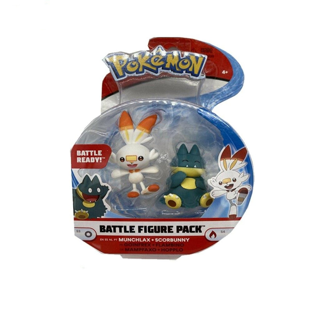 Scorbunny and Munchlax battle figure set – Scorbunny & Munchlax