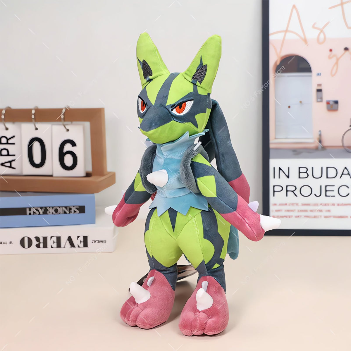 Green Shiny Lucario plush toy – photo 3