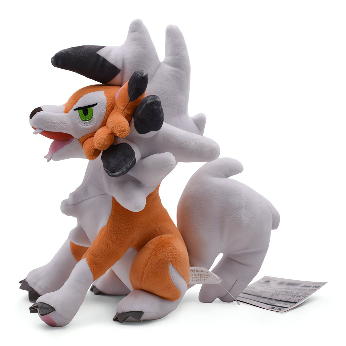 Sitting Lycanroc plush toy, 24cm