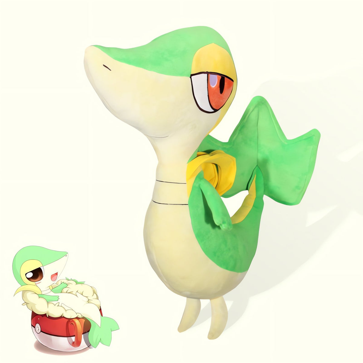 Snivy plush toy, 40cm – photo 5