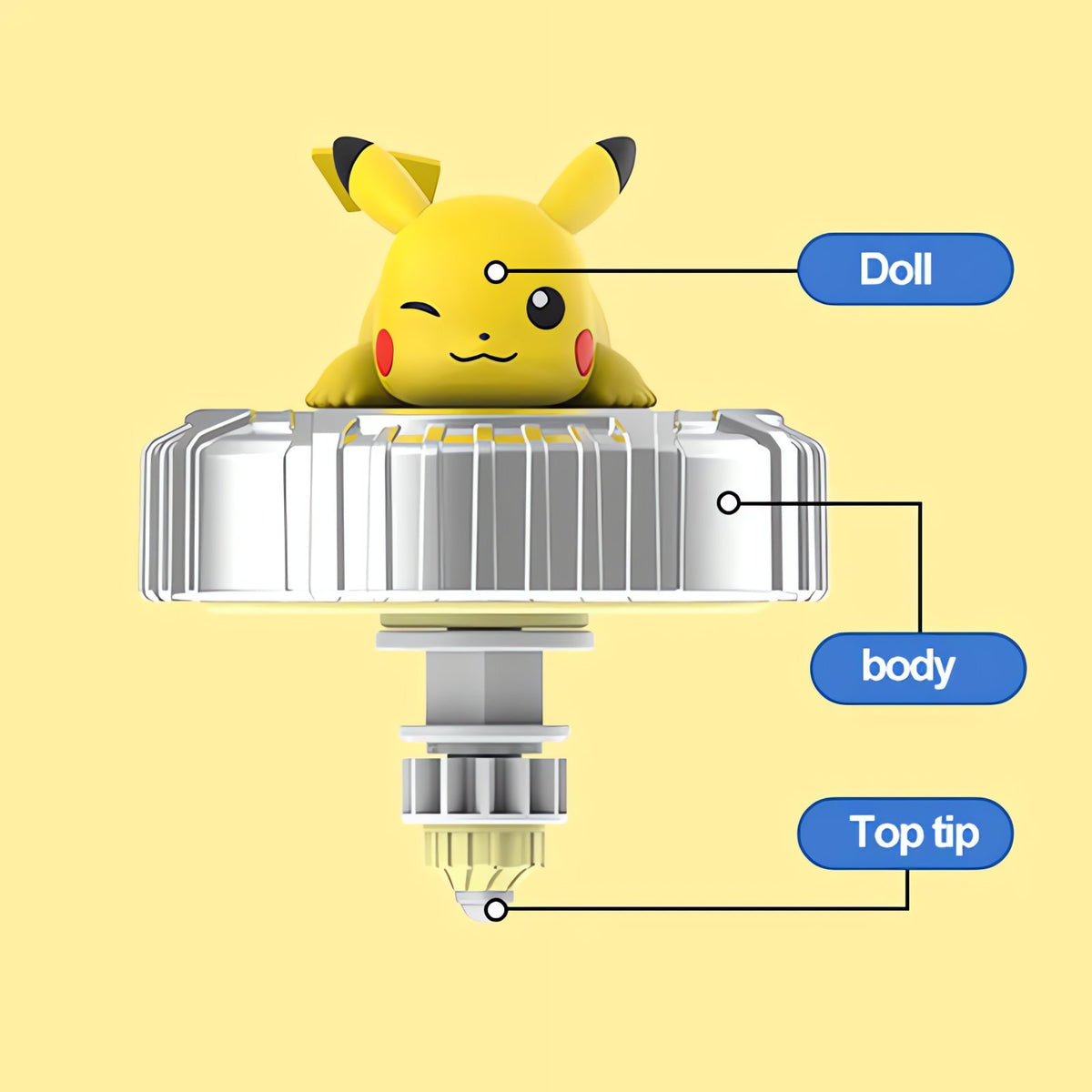 Spinning Poké Ball toy with a Pokémon figure – photo 11