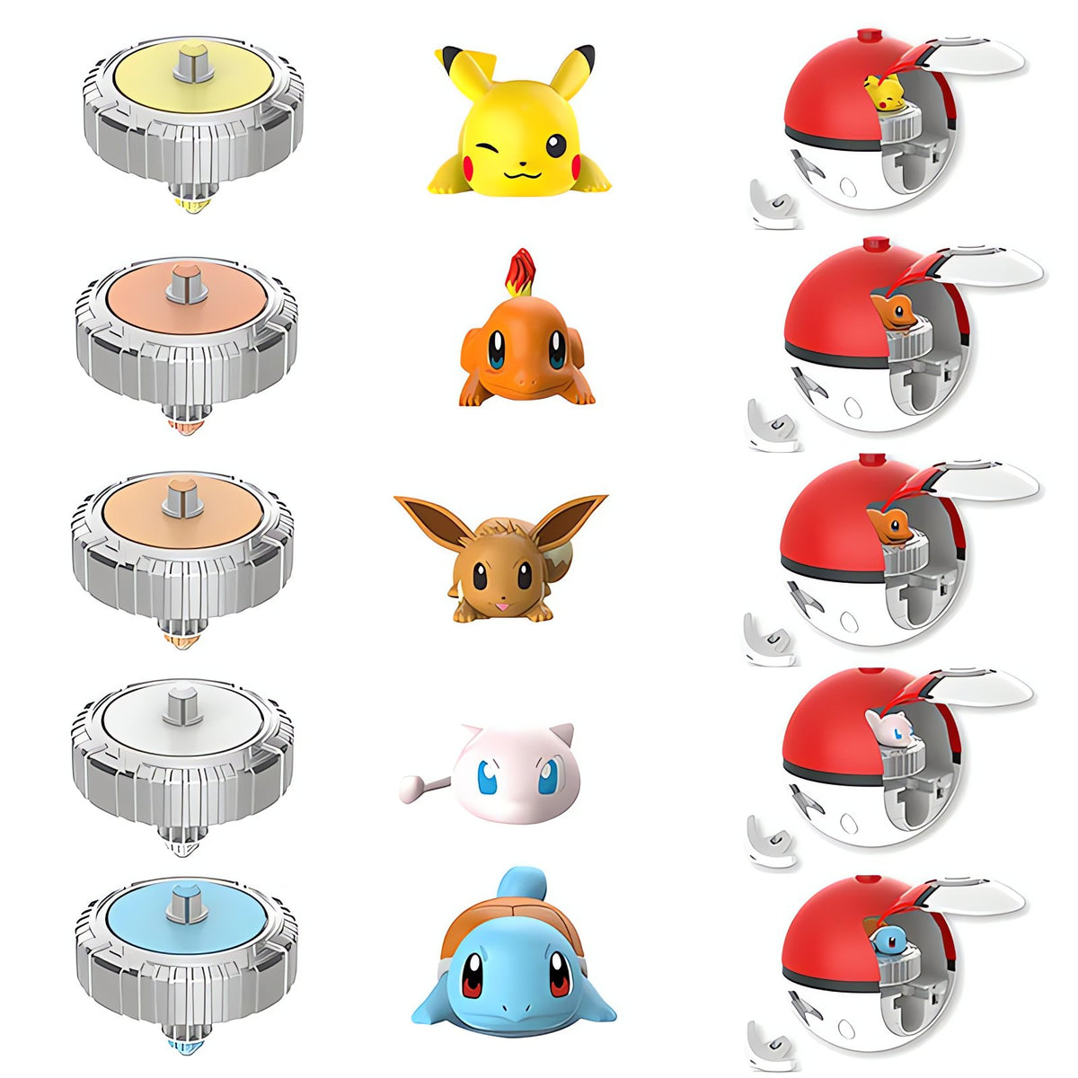 Spinning Poké Ball toy with a Pokémon figure – photo 3