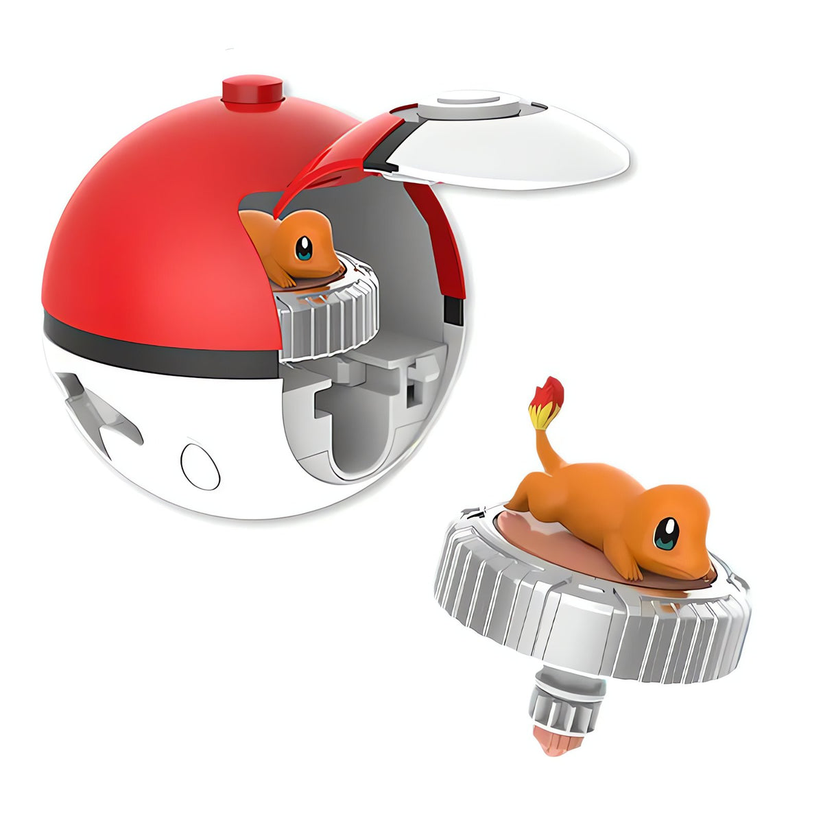 Spinning Poké Ball toy with a Pokémon figure – photo 7