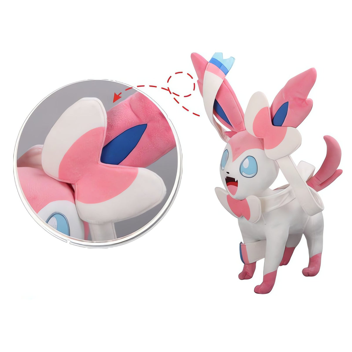 Sylveon plush toy in anime style, 30cm – photo 3