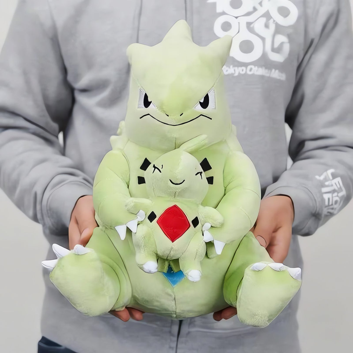 Tyranitar with Larvitar plush toy, 27cm – photo 3