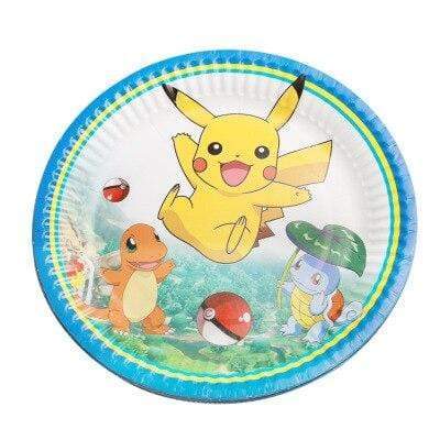 Pokémon birthday plastic plates