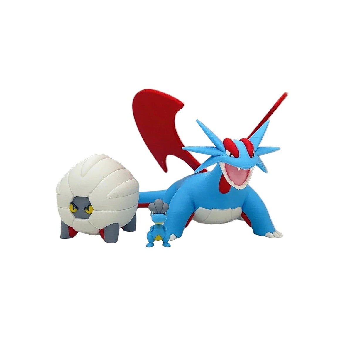 Bagon, Shelgon and Salamence figures – Set of 3