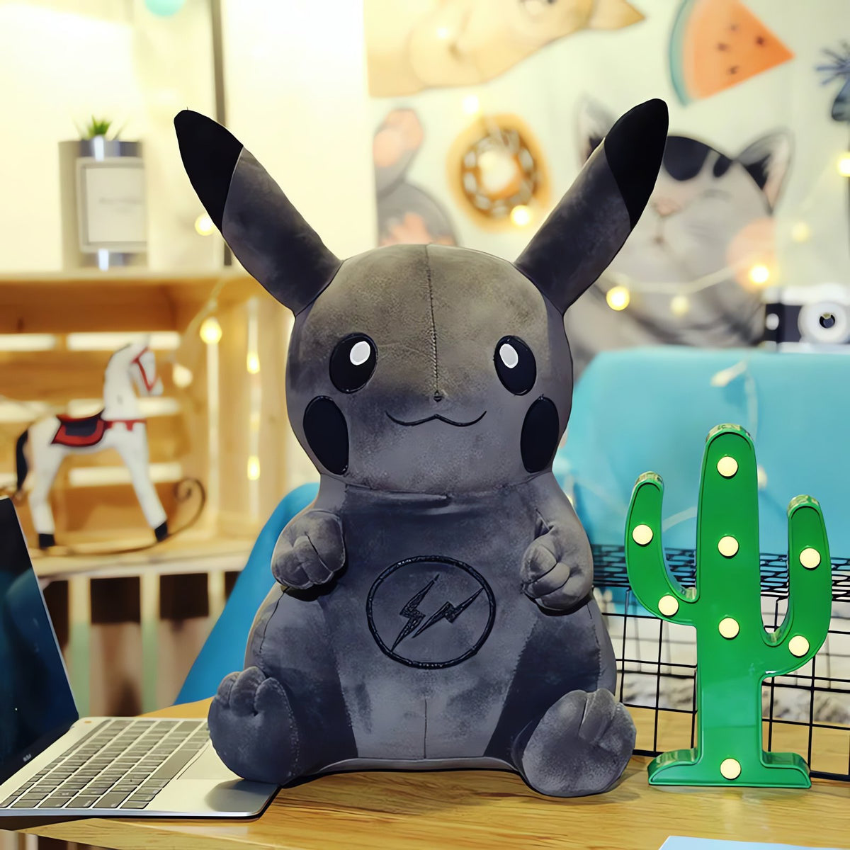 Black Pikachu XXL plush toy