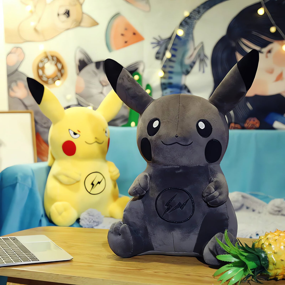 Black Pikachu XXL plush toy – photo 6