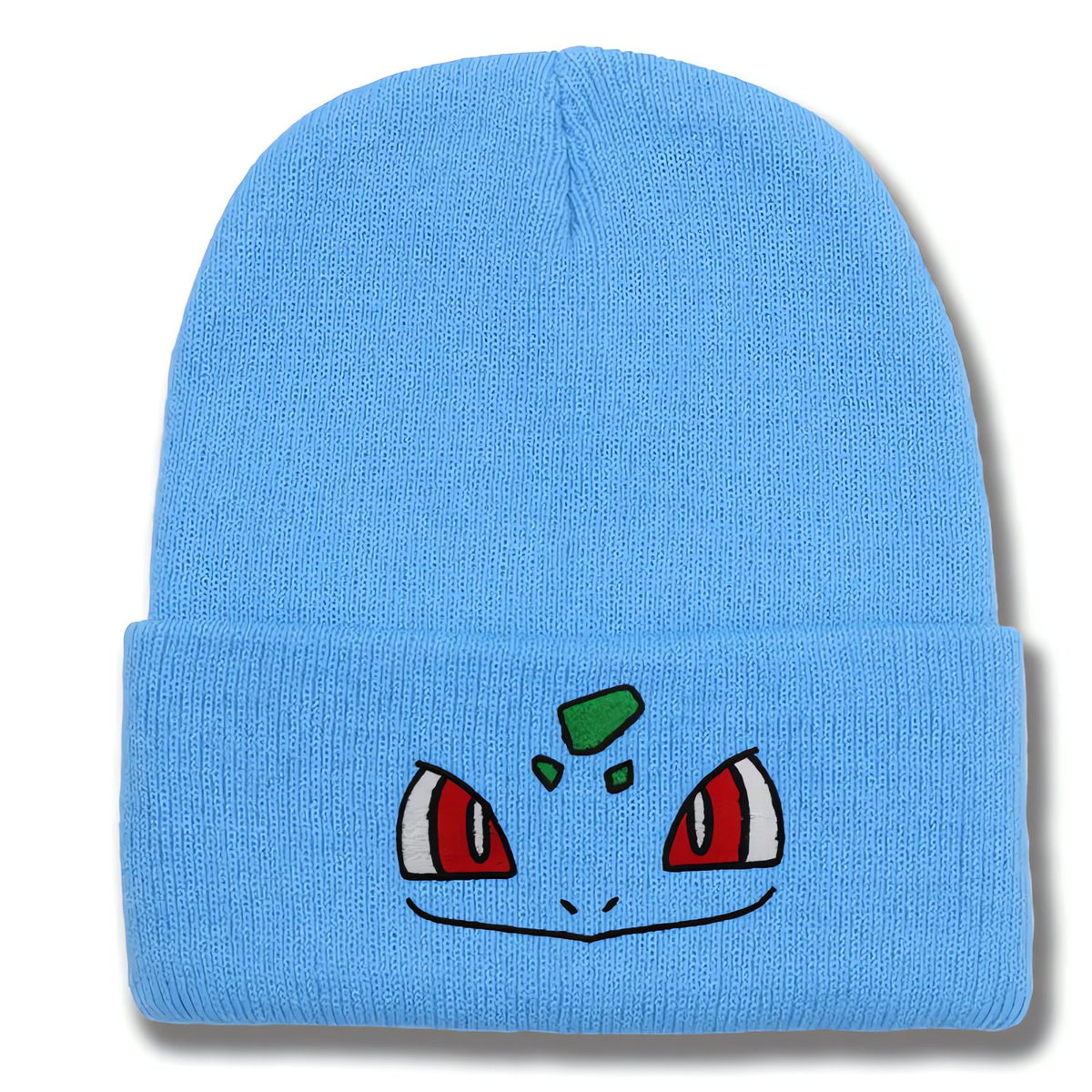 Bulbasaur winter beanie hat – Light Blue