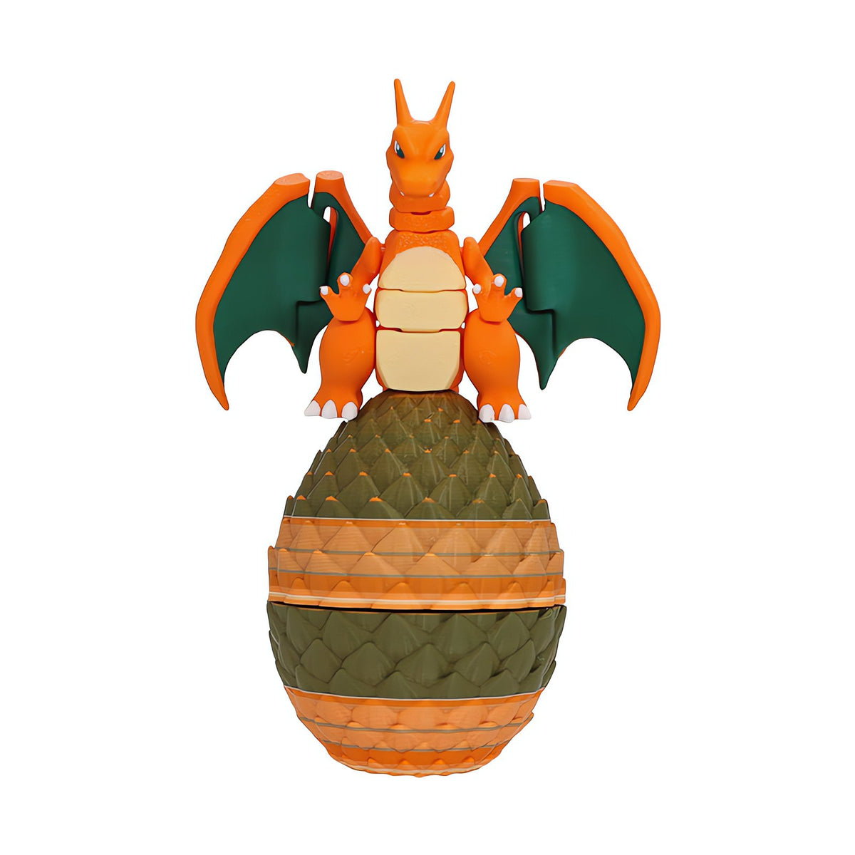 Poseable Charizard figure with egg