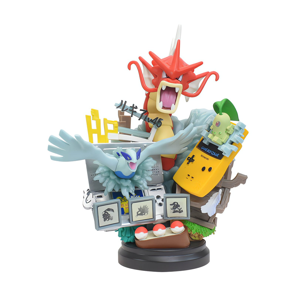 Gyarados statue bursting from a Game Boy and Switch – photo 7
