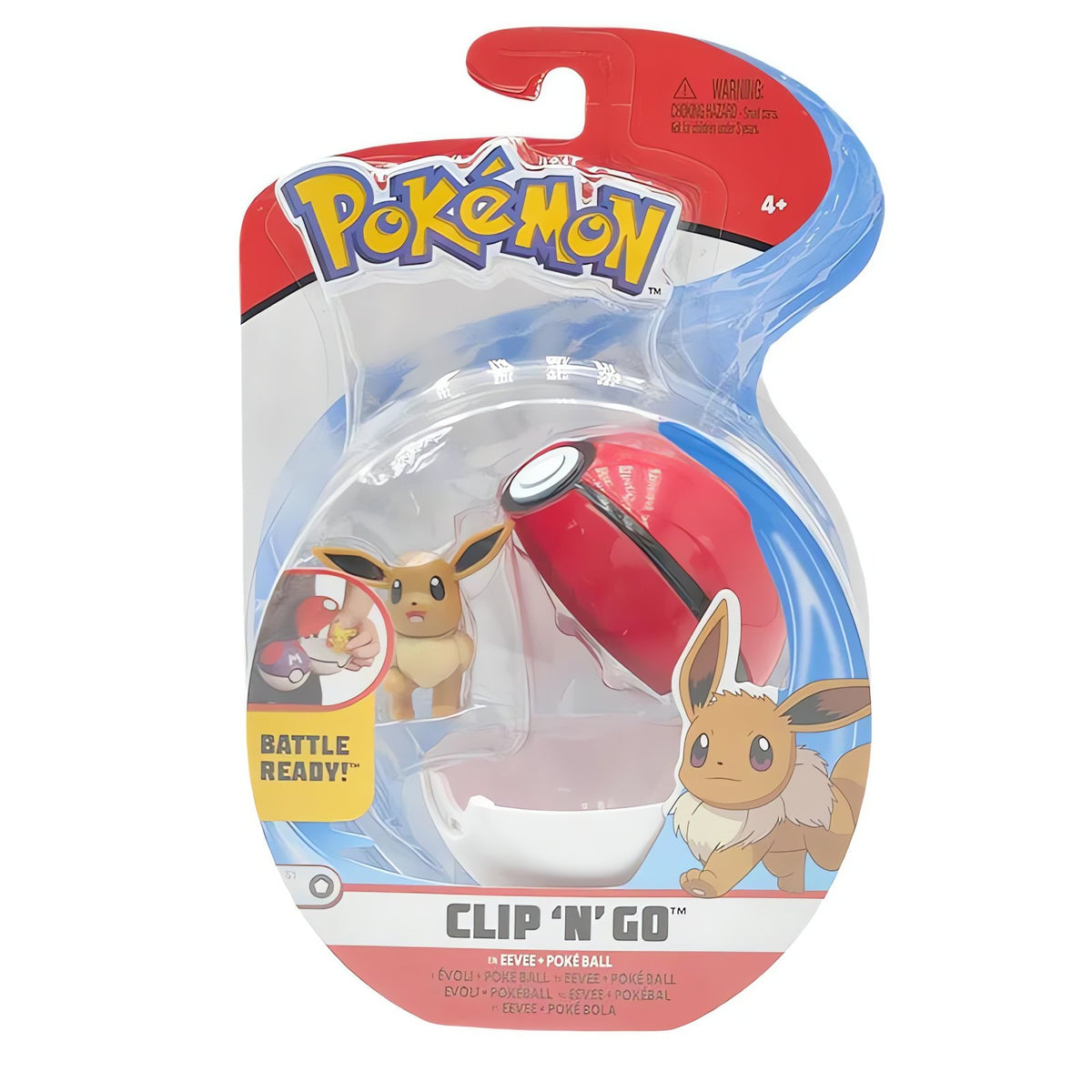 Clip 'N' Go Poké Ball with Pokémon figure – Eevee
