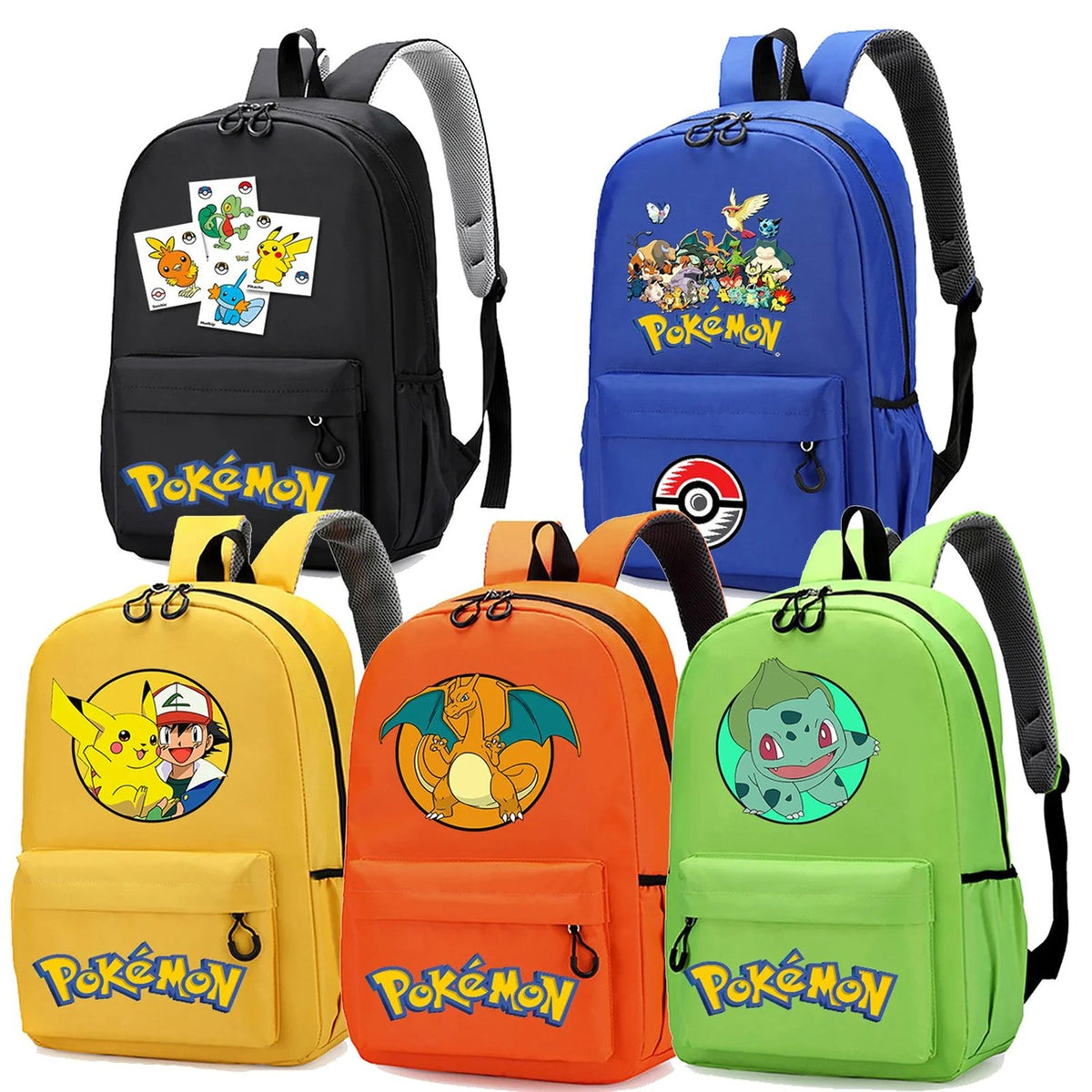 Colourful Pokémon backpack