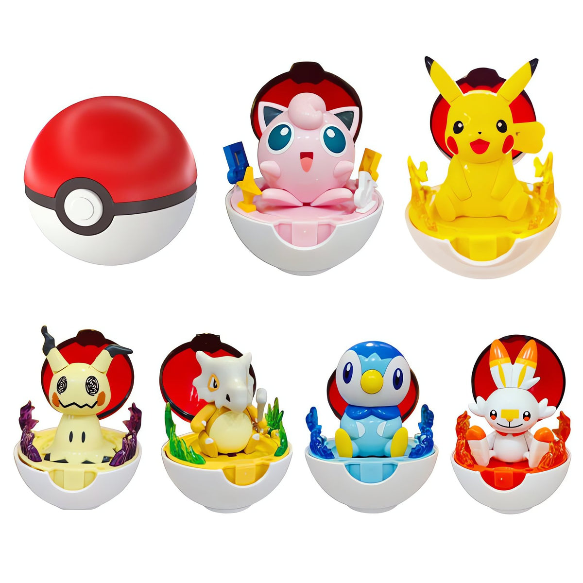 Pokémon figure in a fold-open Poké Ball – photo 2