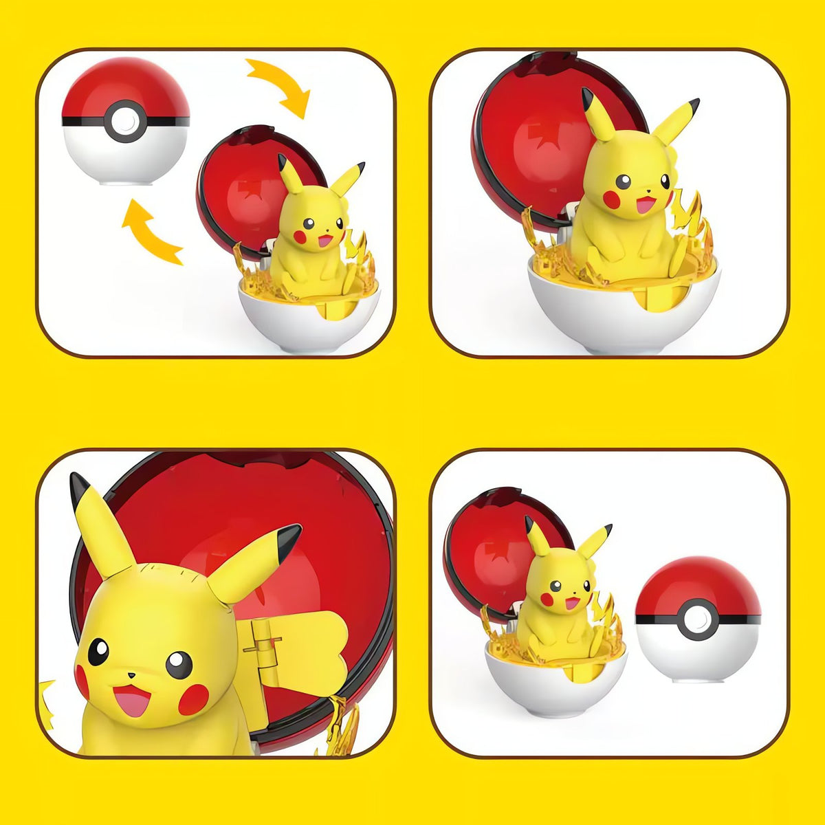 Pokémon figure in a fold-open Poké Ball – photo 4