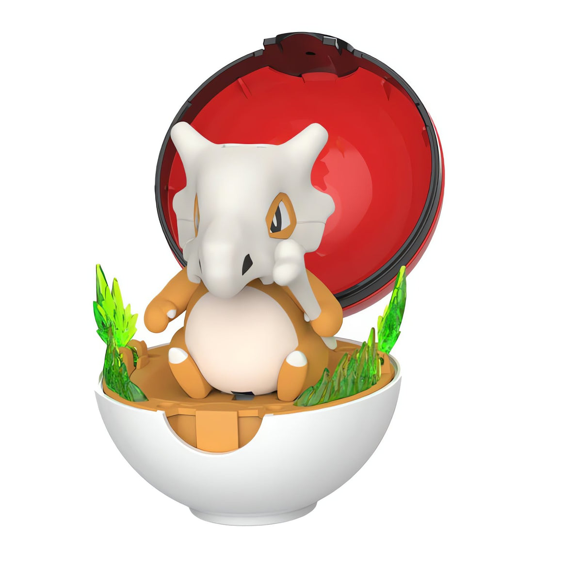 Pokémon figure in a fold-open Poké Ball – Cubone