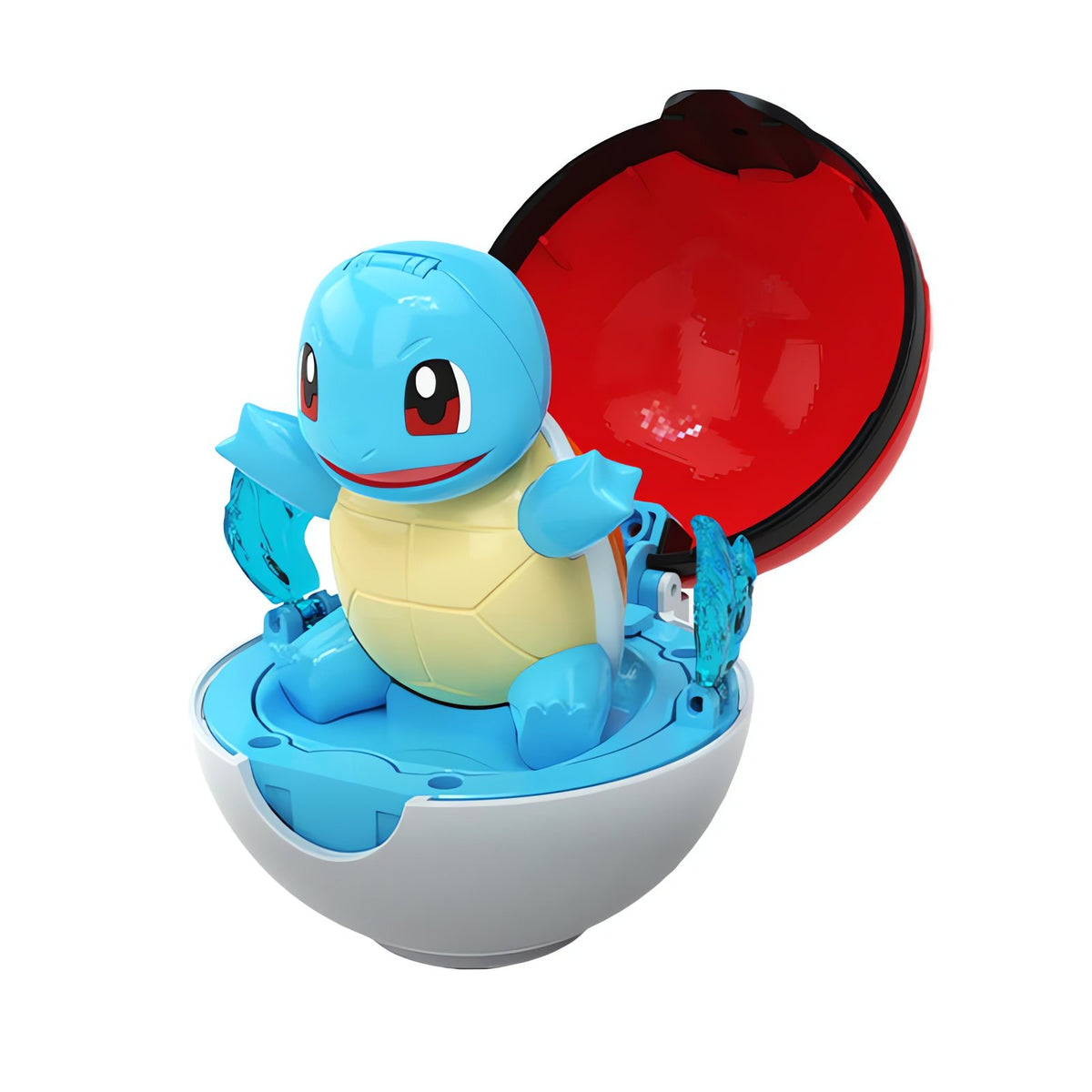 Pokémon figure in a fold-open Poké Ball – Squirtle
