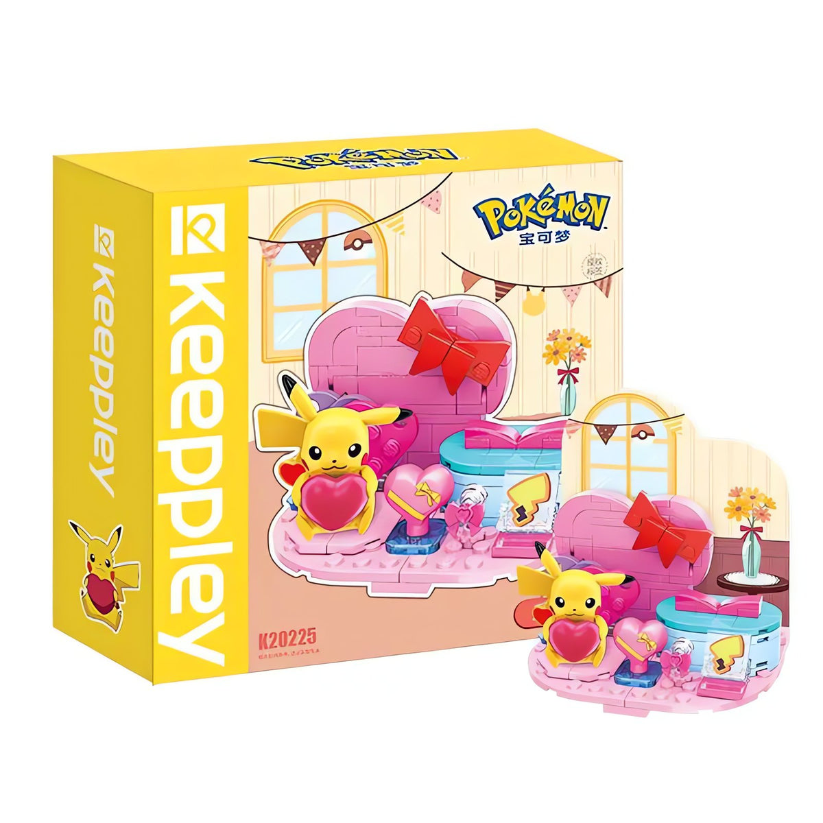 Pokémon building block set with Pikachu and heart – Pikachu with Heart