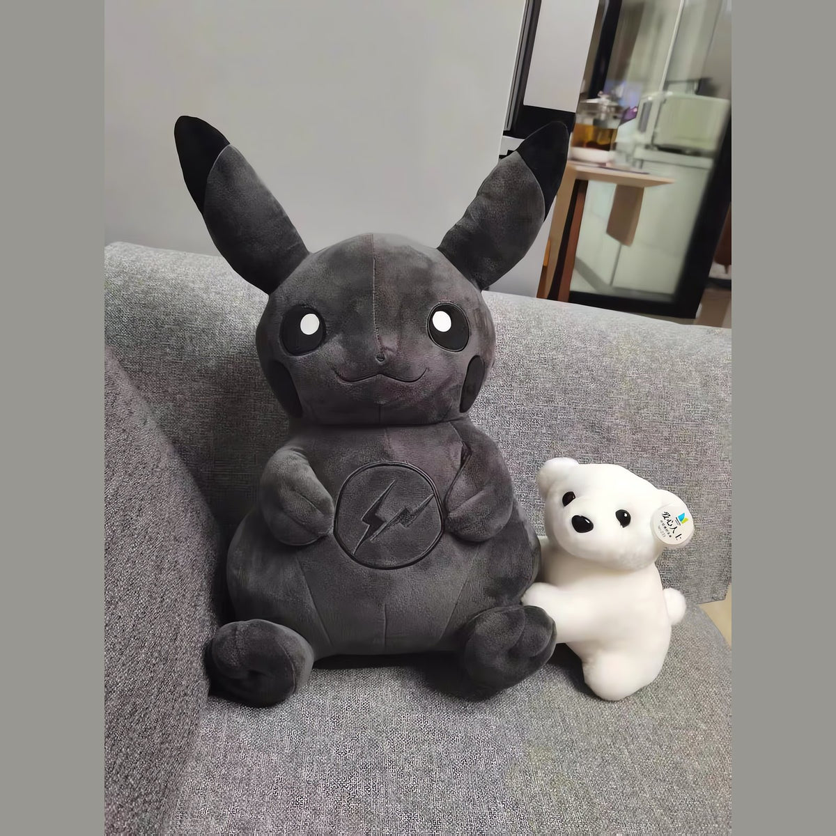 Dark Pikachu plush toy, 50cm – photo 3