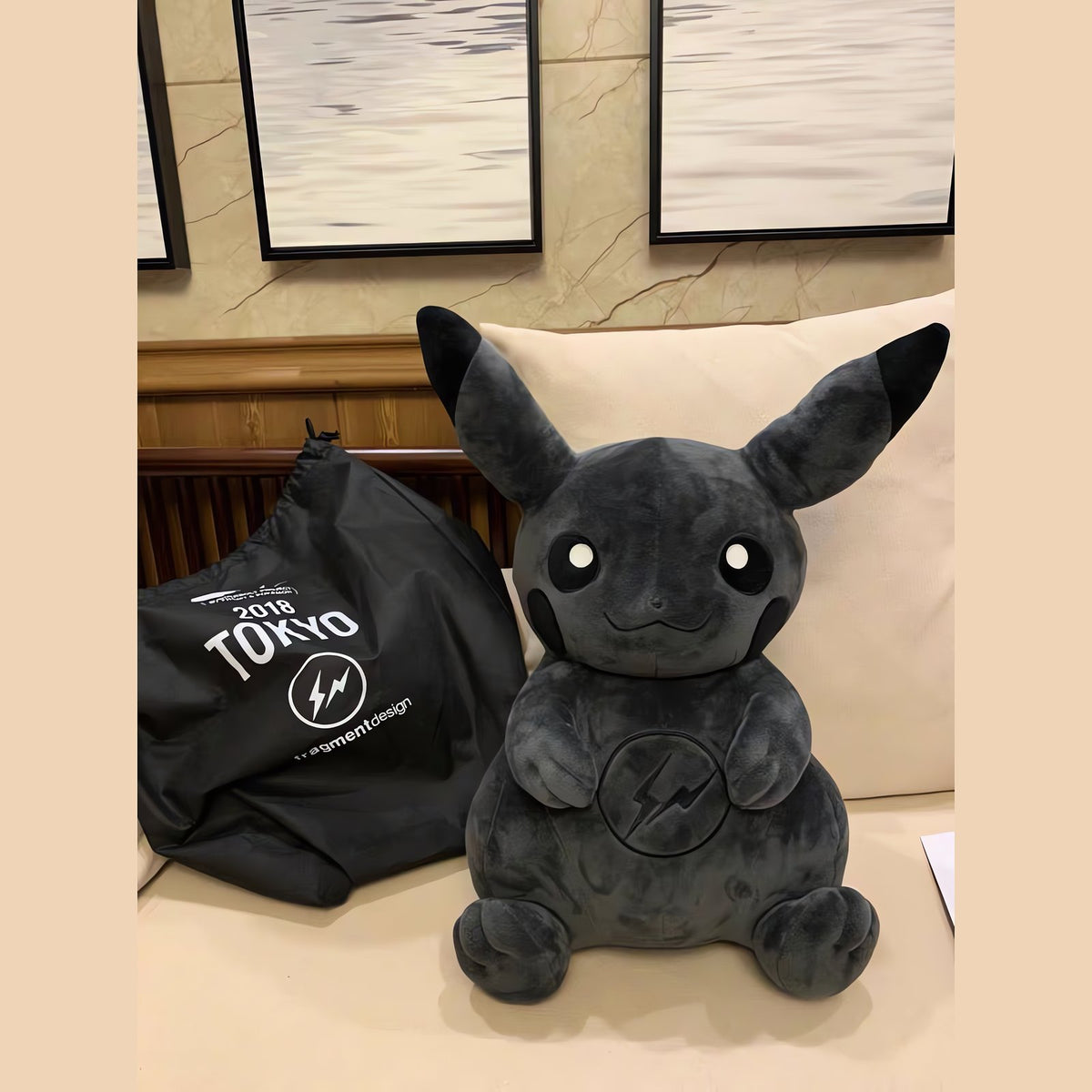 Dark Pikachu plush toy, 50cm – photo 5