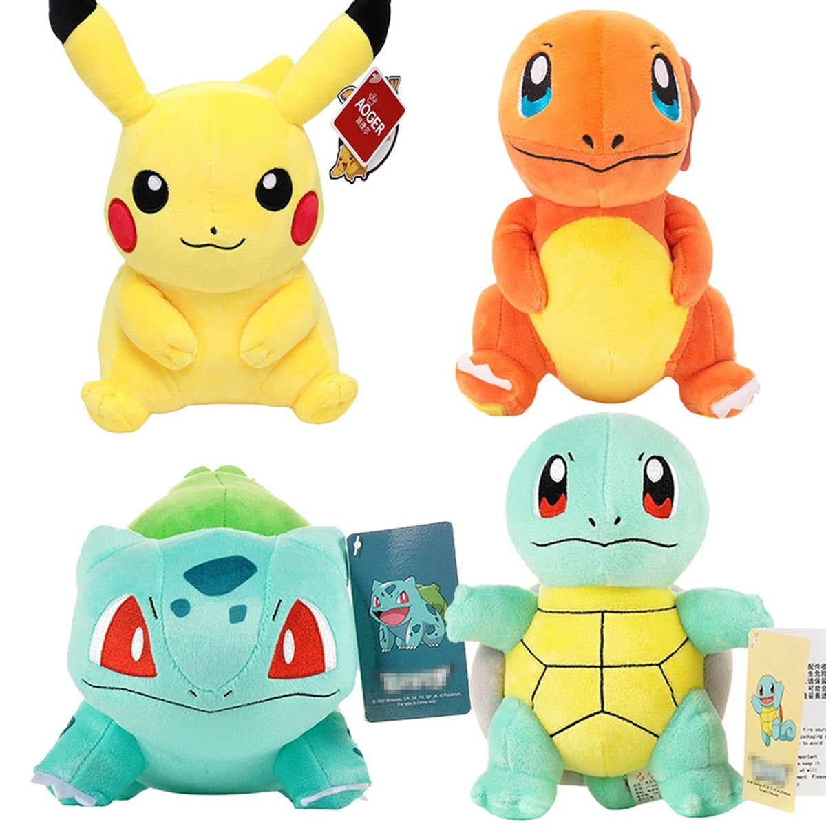 Detective Pikachu and other Pokémon plush toys