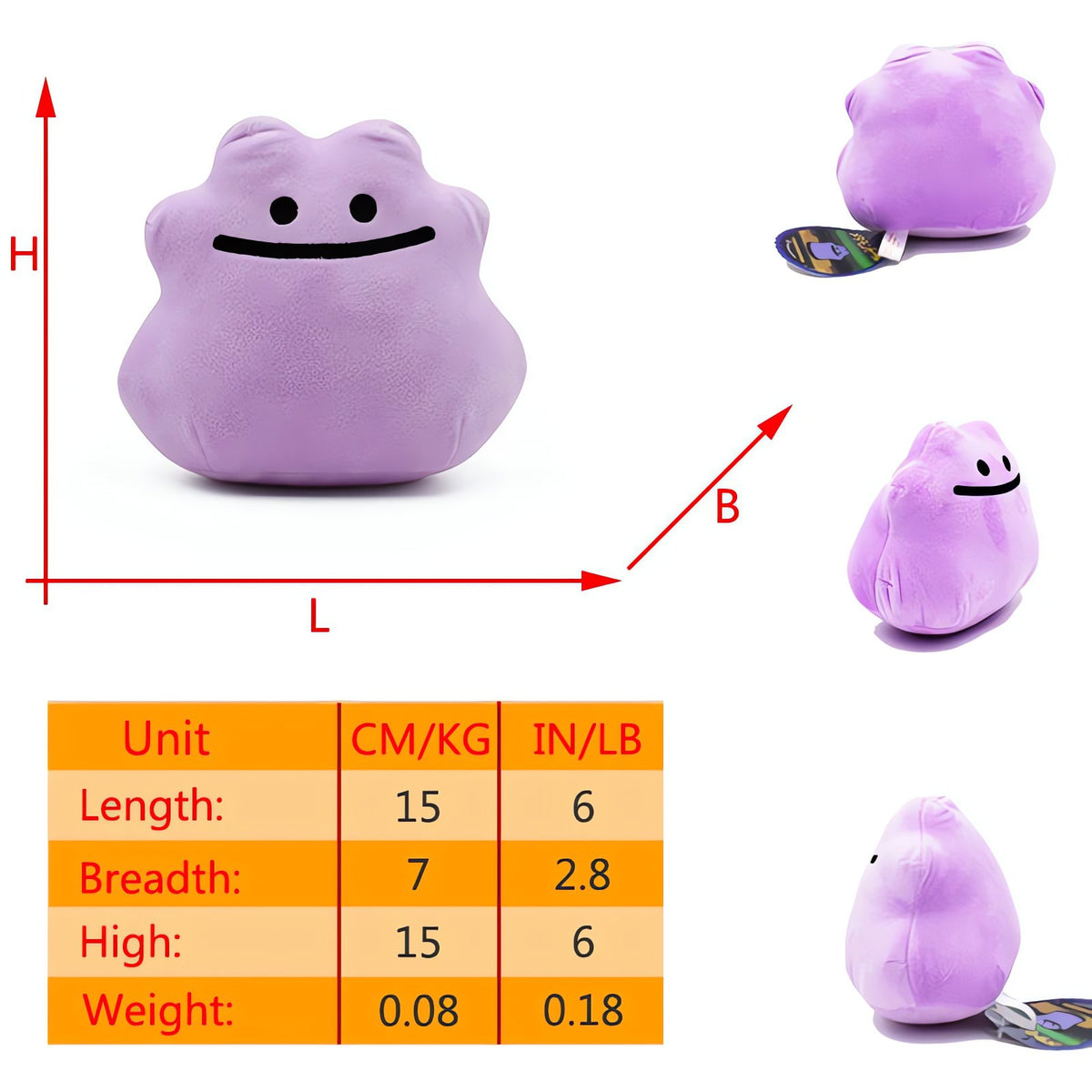 Ditto Flip 2-in-1 plush toy – Ditto only