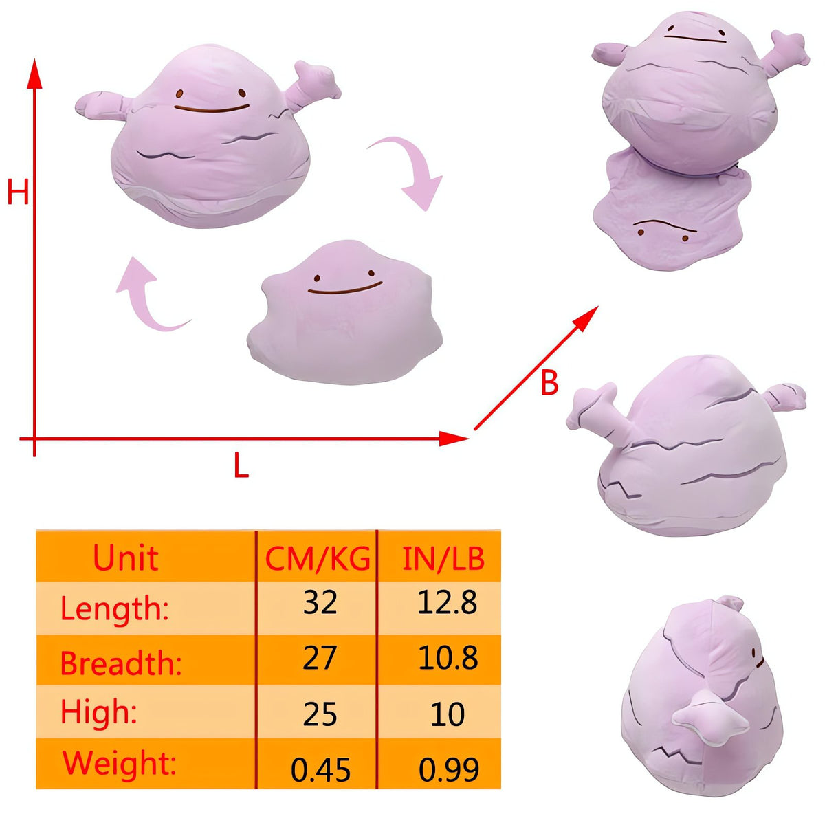 Ditto Flip 2-in-1 plush toy – Muk