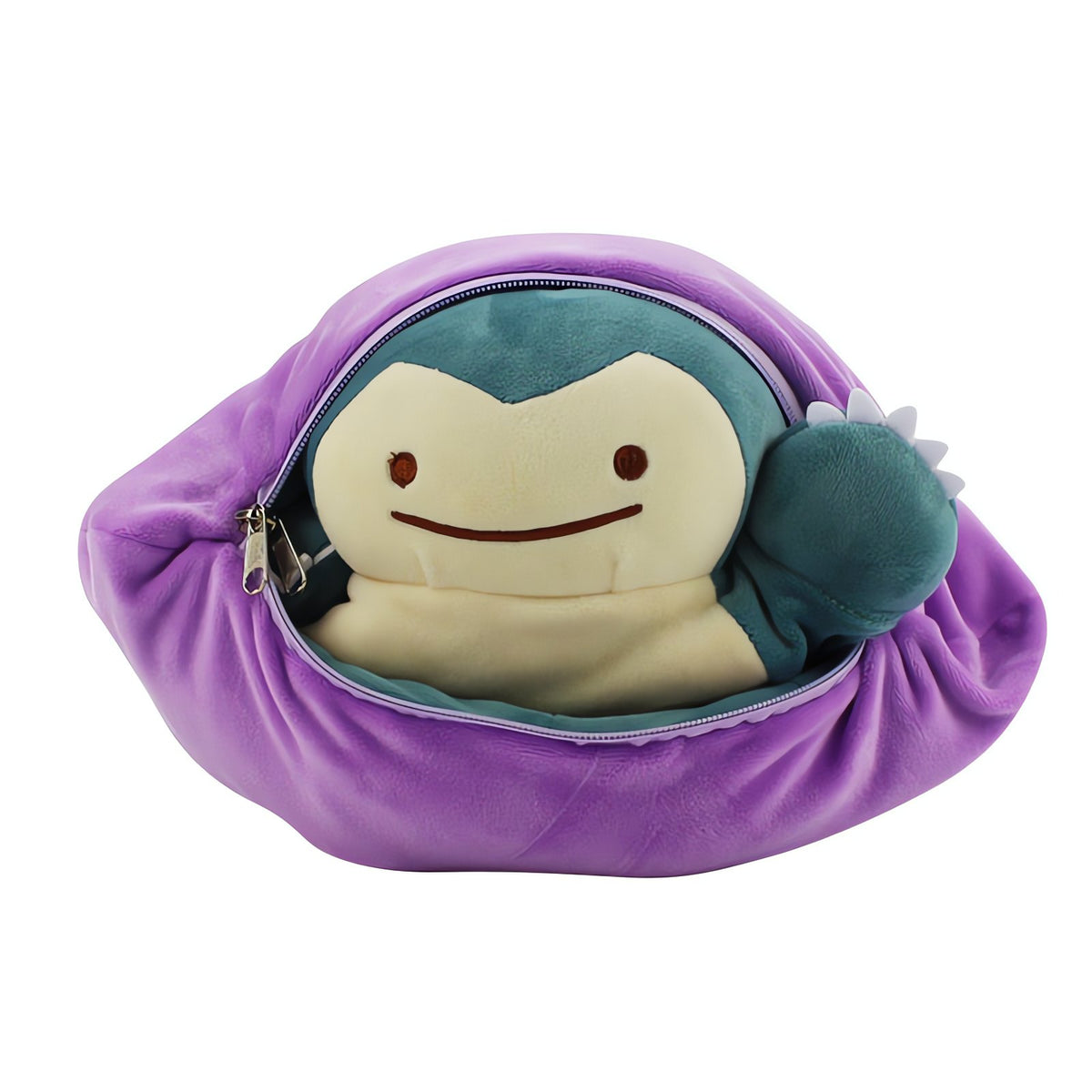 Ditto plush cushion that unzips to Snorlax