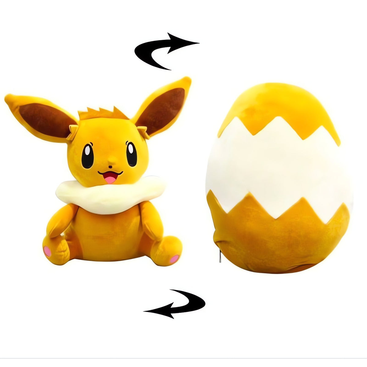 Ditto transform plush toy with zip, 25cm – Eevee 2