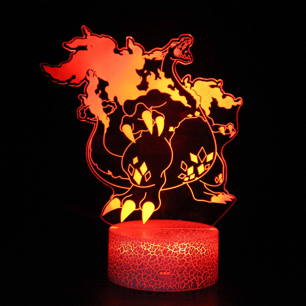Dynamax Charizard 3D LED lamp on a stand