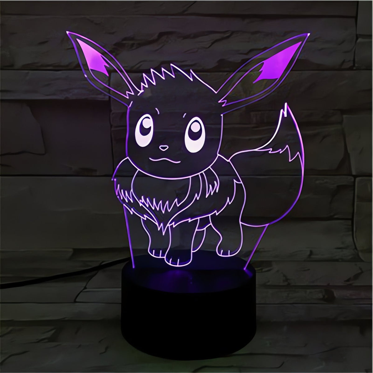 Eevee 3D LED lamp with colour-changing light – Eevee