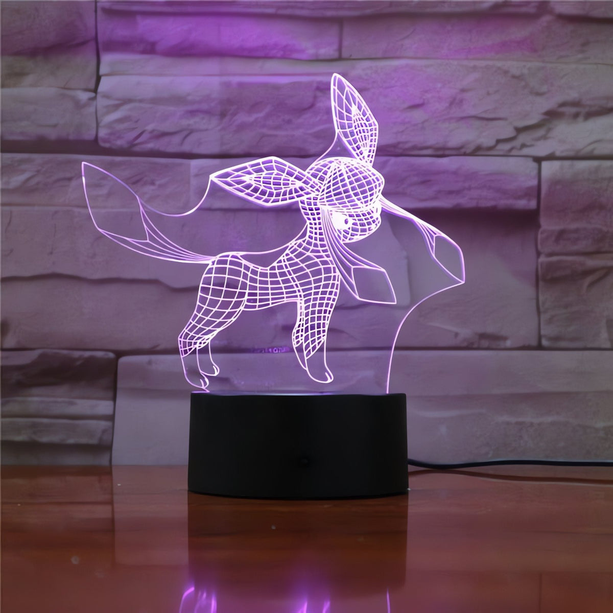 Eevee 3D LED lamp with colour-changing light – Glaceon