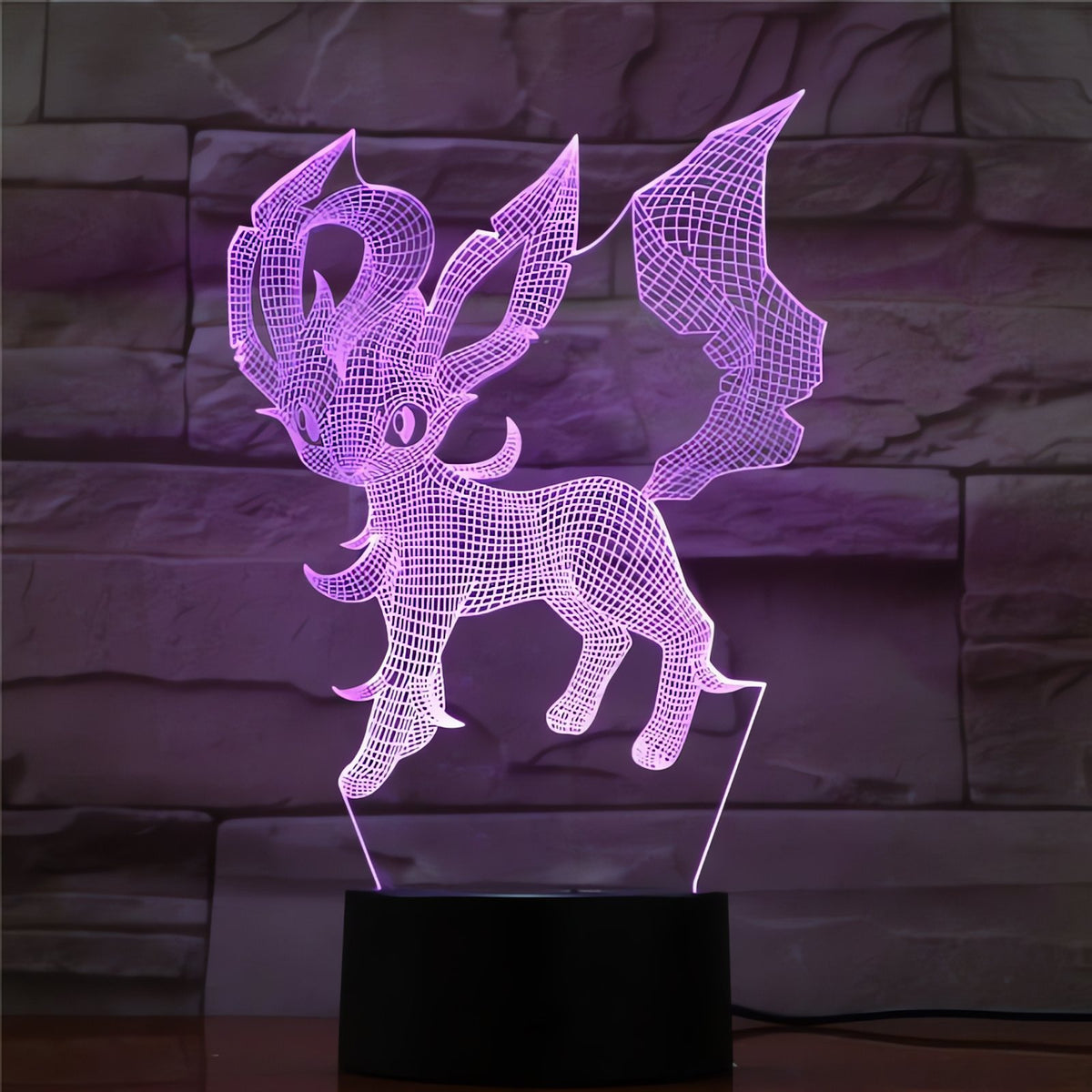 Eevee 3D LED lamp with colour-changing light – Leafeon