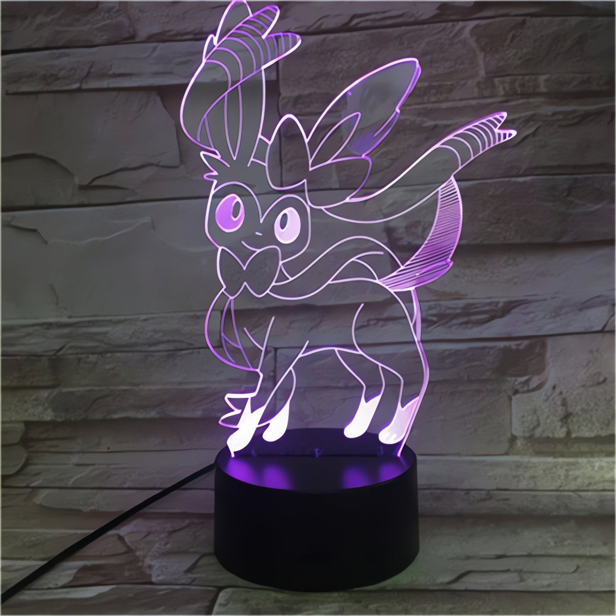 Eevee 3D LED lamp with colour-changing light – Sylveon