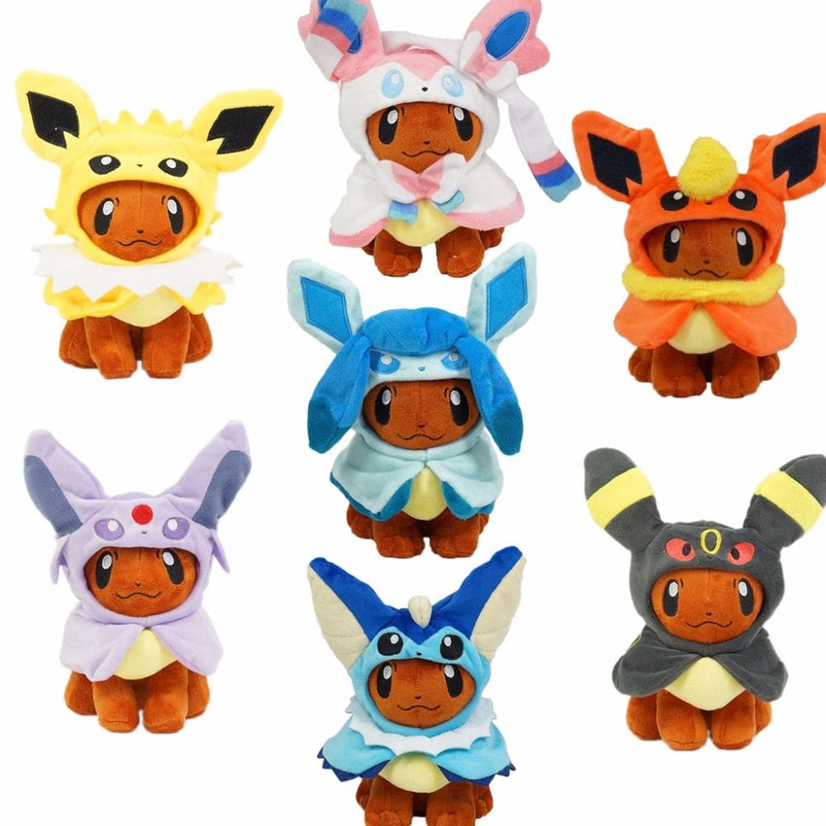 Eevee cosplay plush toy, Eeveelution design