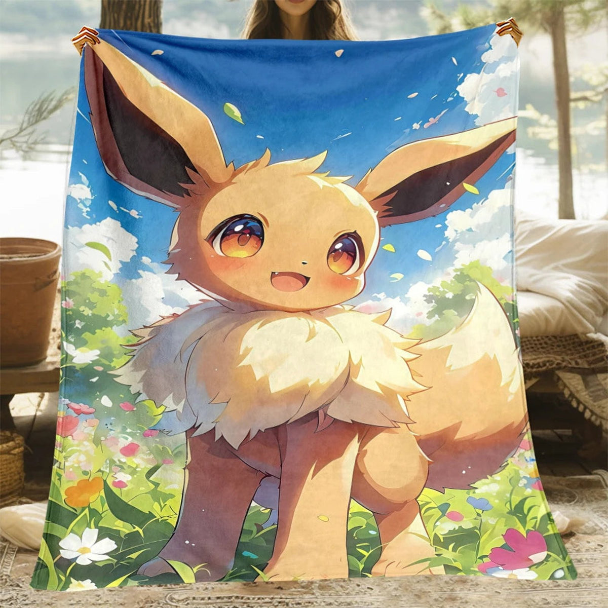 Eevee evolutions flannel blanket – Eevee