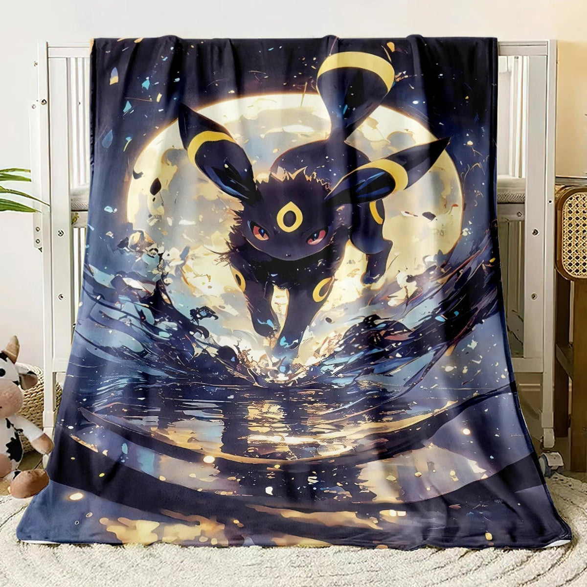 Eevee evolutions flannel blanket – Umbreon A