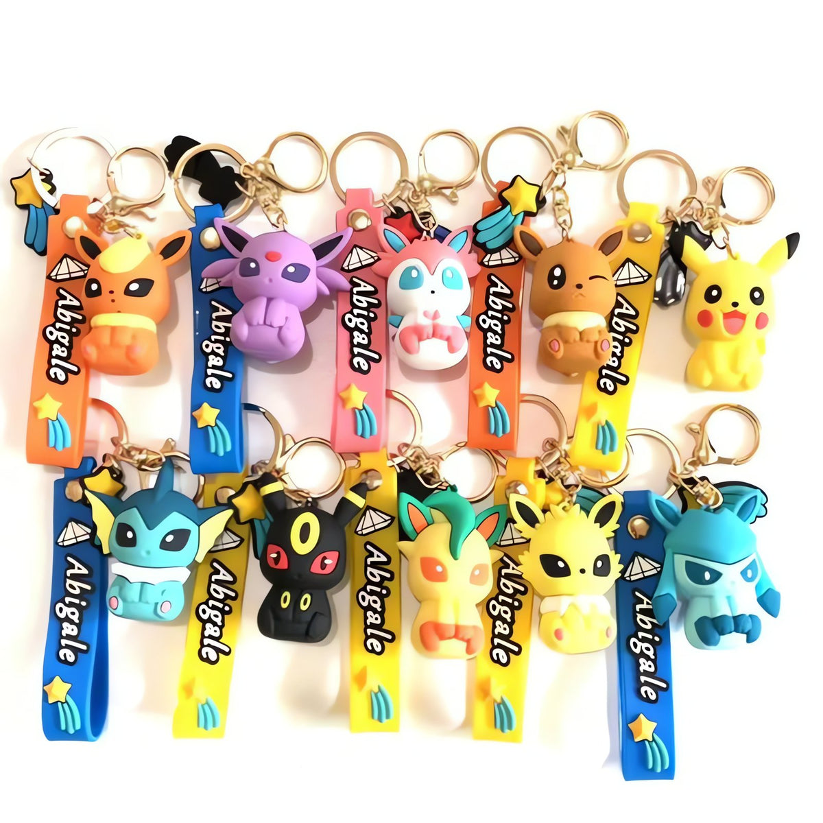 Eevee evolutions keyrings