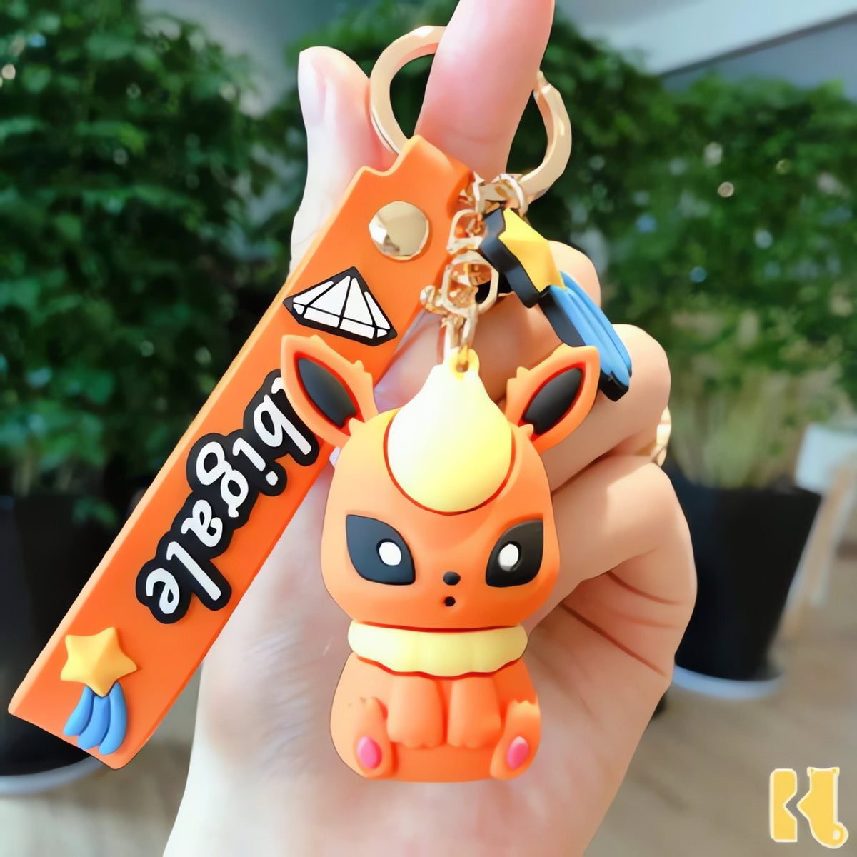 Eevee evolutions keyrings – Flareon