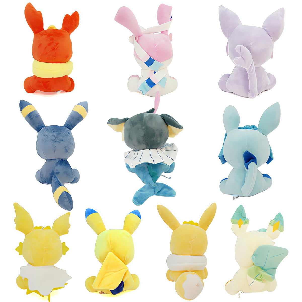 Set of ten Eevee and evolution plush toys – photo 7