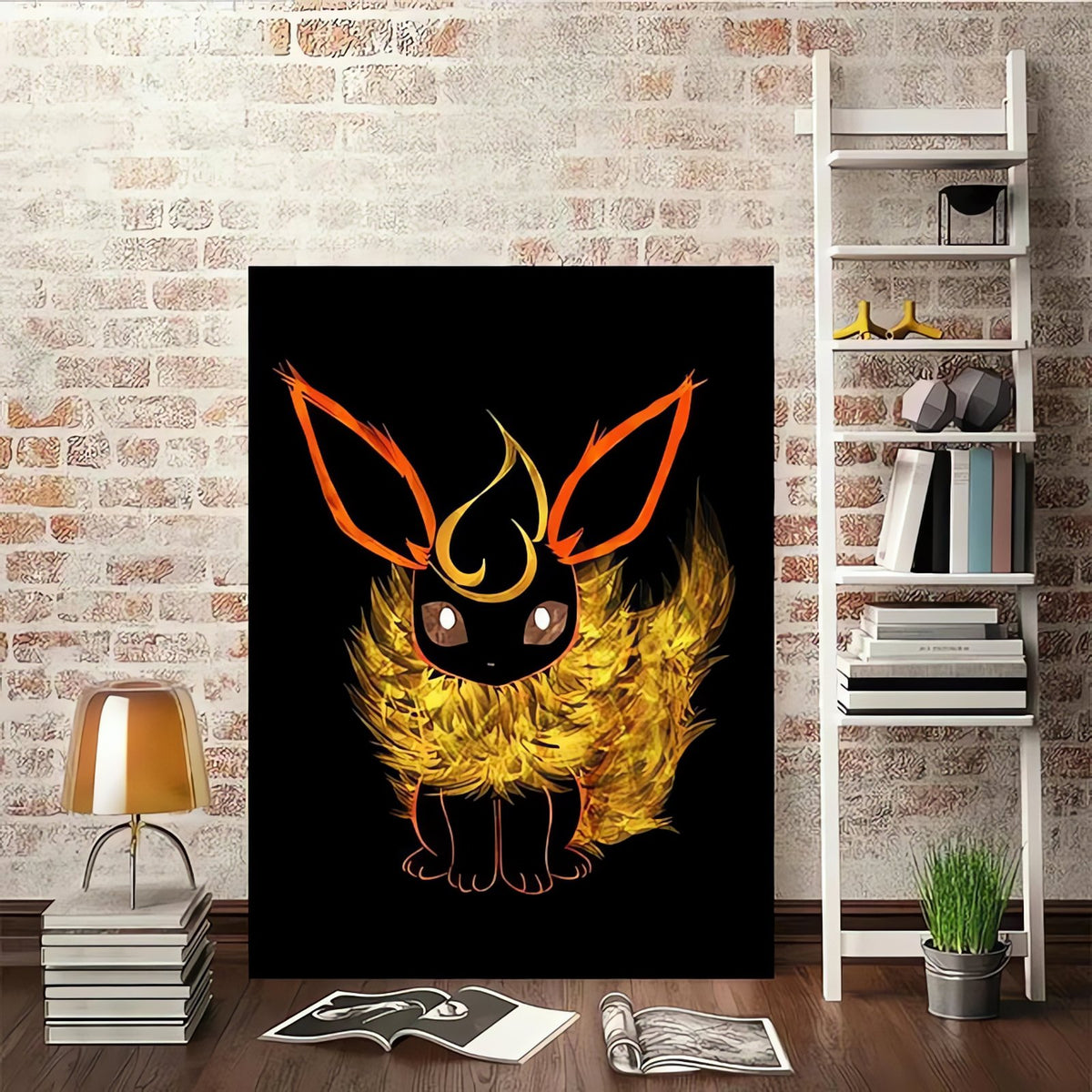 Abstract Eevee evolutions poster – Flareon