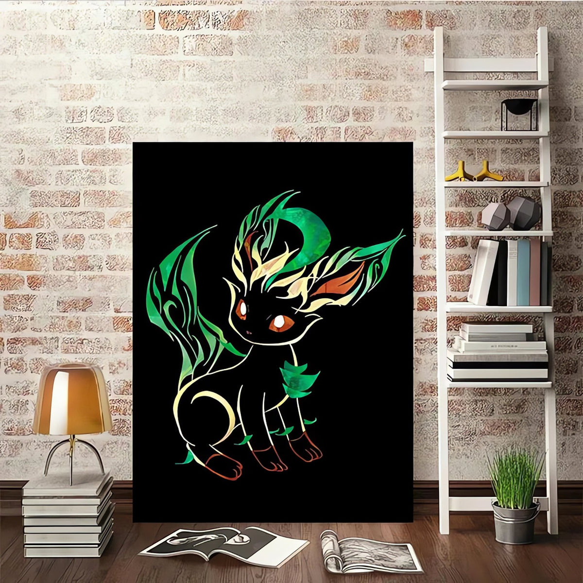 Abstract Eevee evolutions poster – Leafeon