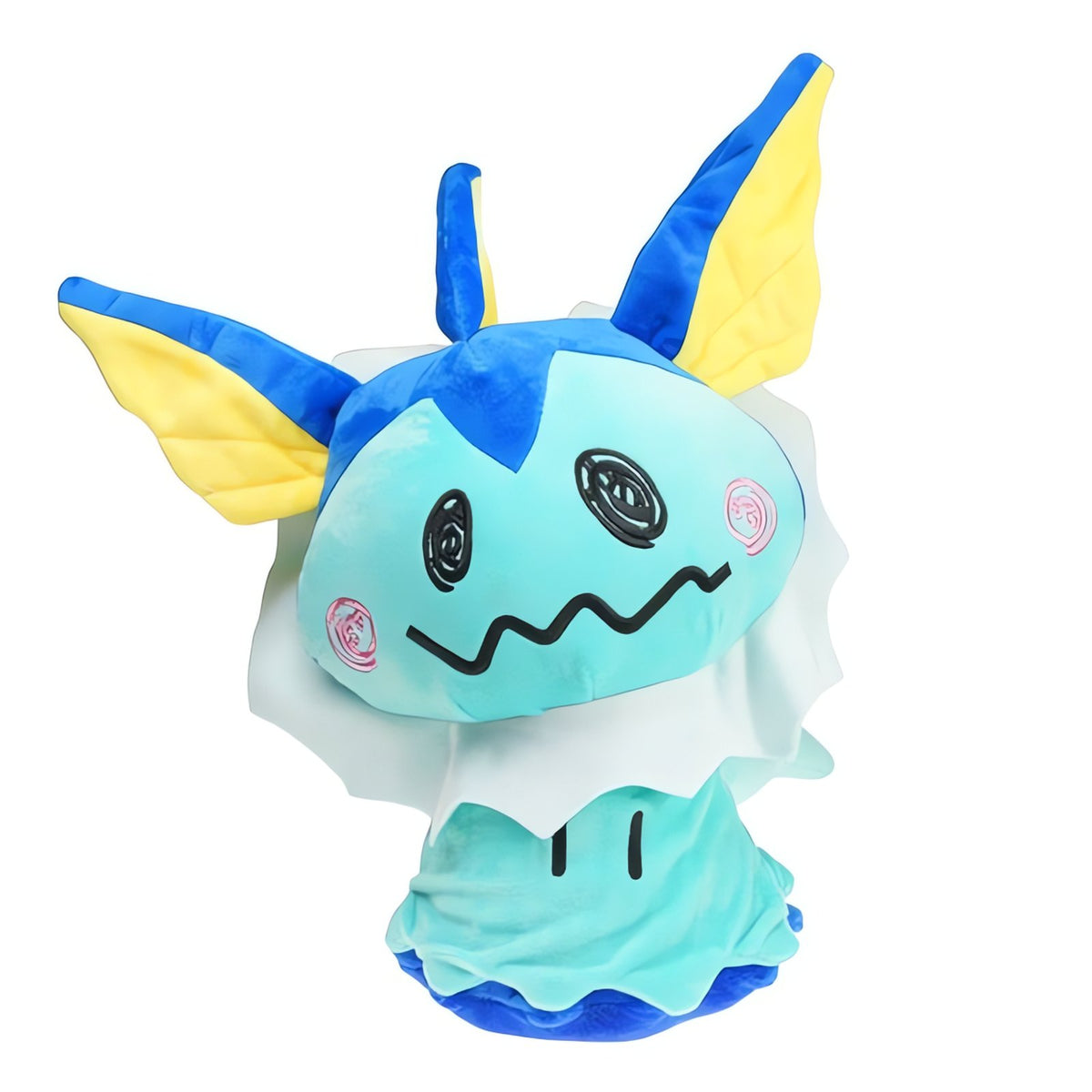 Eevee and Mimikyu cosplay plush toys in several colours – 20-23cm