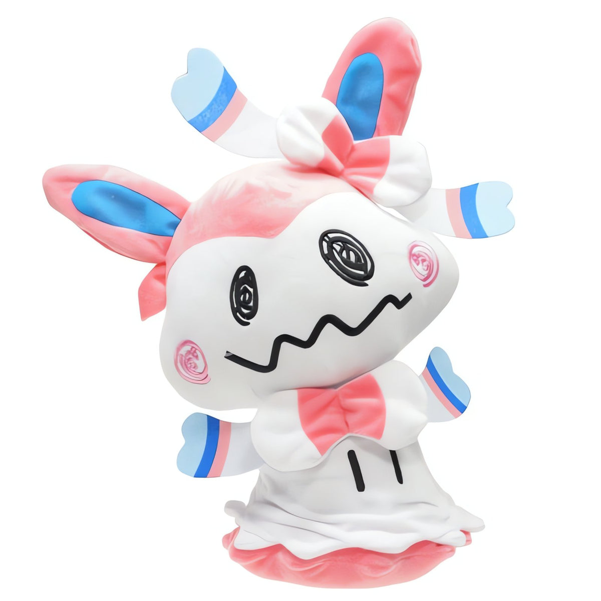 Eevee and Mimikyu cosplay plush toys in several colours – 28-30cm