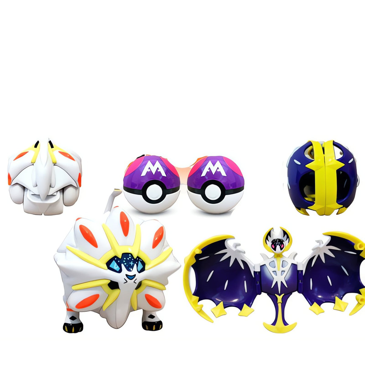 Extra-large Poké Ball with Pokémon figure – Solgaleo & Lunala