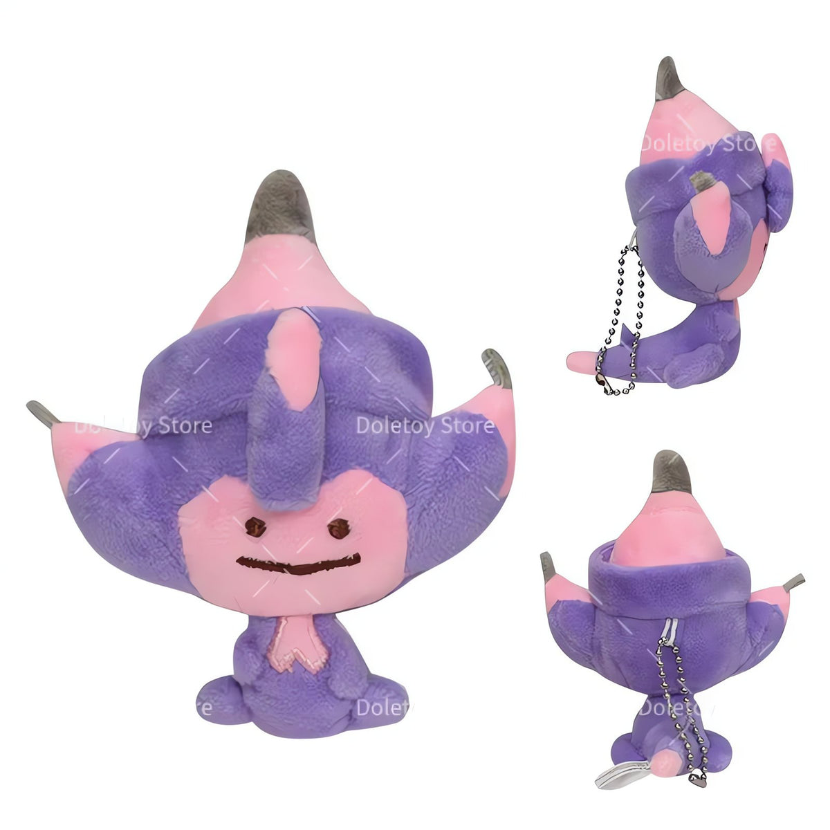 Fluffy Pokémon plush keyrings – Ditto as Poipole 9cm