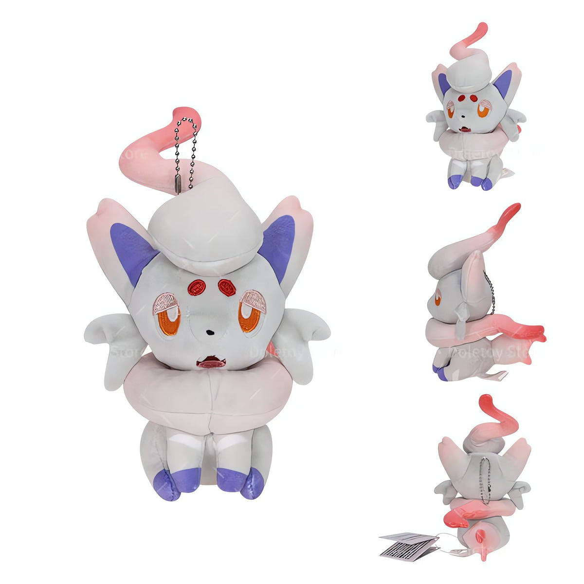 Fluffy Pokémon plush keyrings – Hisuian Zorua 11cm