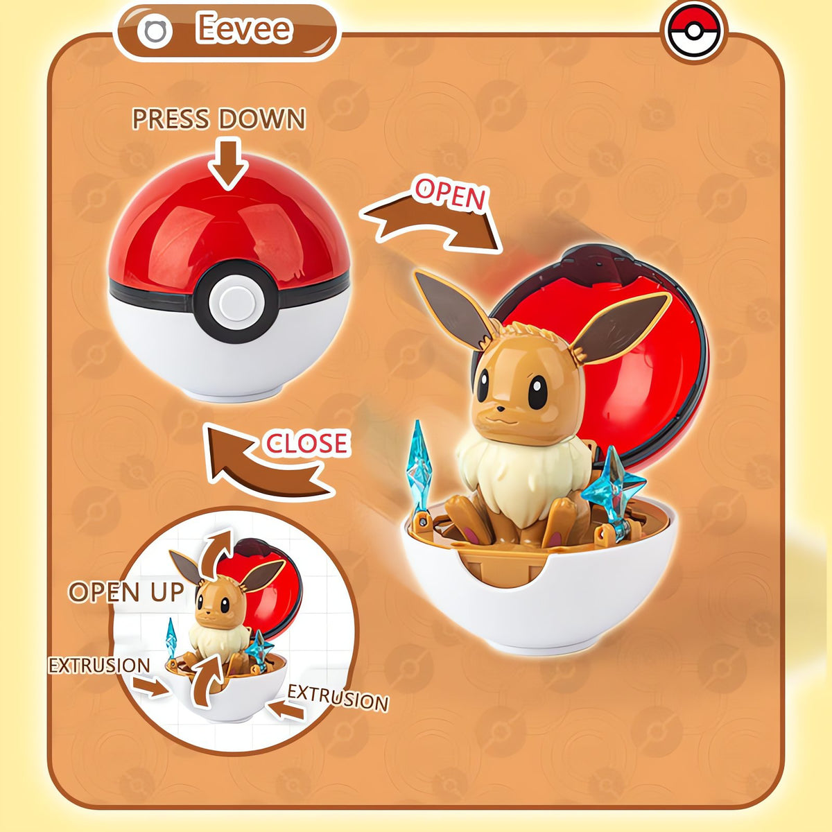 Poké Ball toy that unfolds into a Pokémon – photo 4