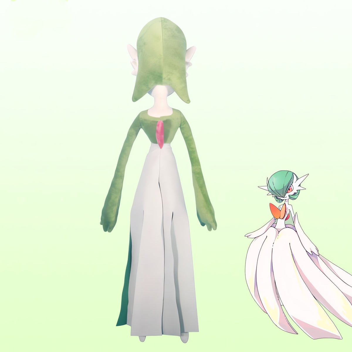 Large green Gardevoir plush toy, 60cm – photo 4